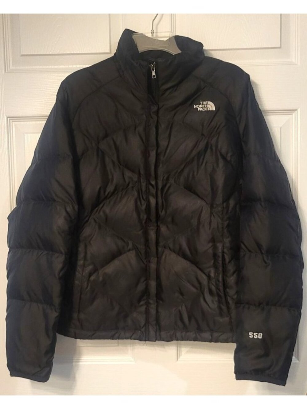 North Face Black Aconcagua Puffer Coat L 550 Fill Quilted Down